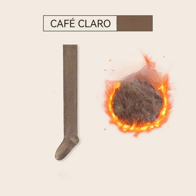 Дълги термо чорапи до бедрото|Дебели, топли и противоплъзгащи за есента и зимата