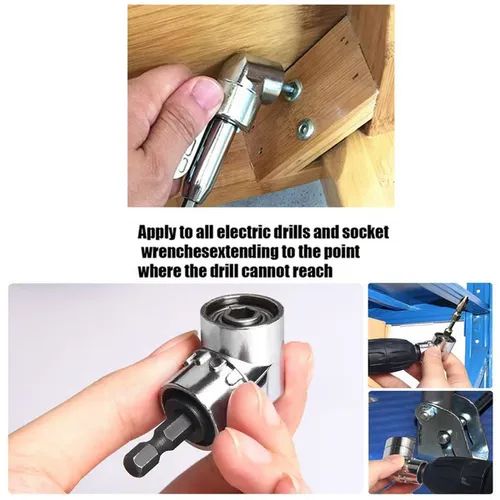 ⚒⚒105-градусова отвертка, универсален глух ключ, удължена свързваща щанга, многофункционална ръчна бормашина (7-19 мм)