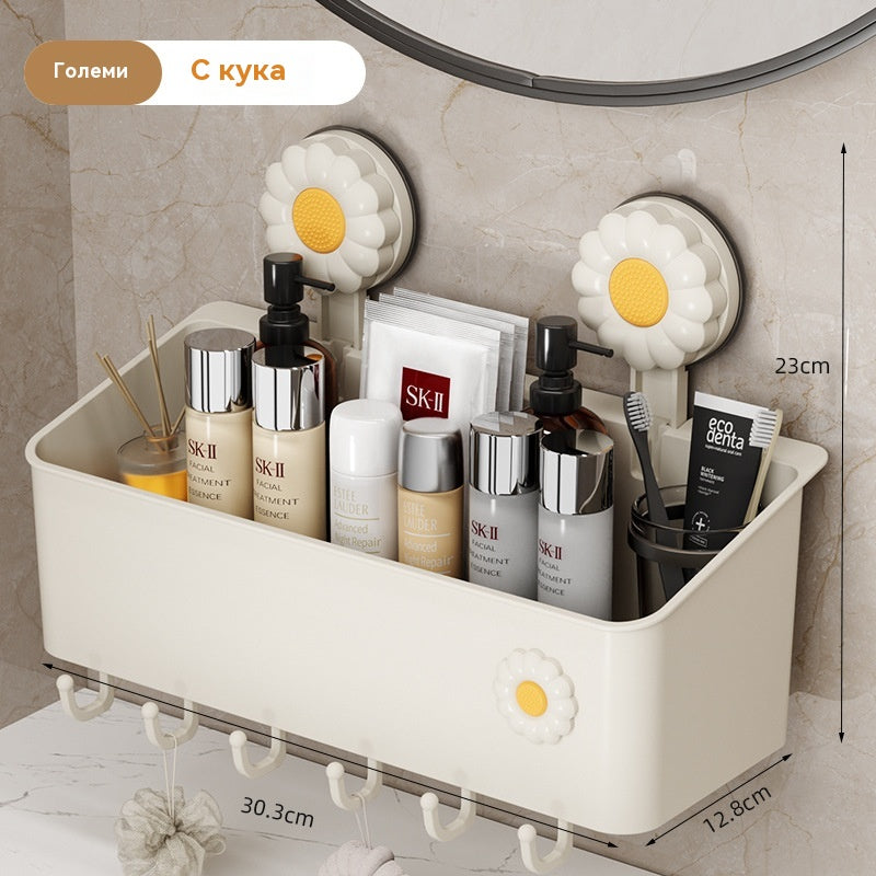 Стойка за съхранение на вендузи за баня без перфоратор