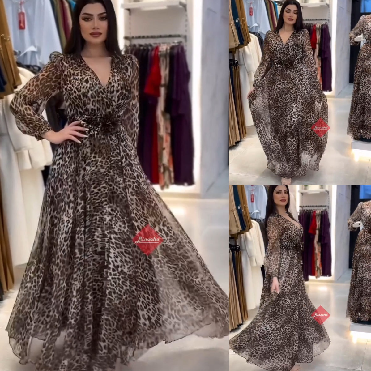 😍🎉【S-5XL】Шифонена пола с щампа, нова през 2025 г.