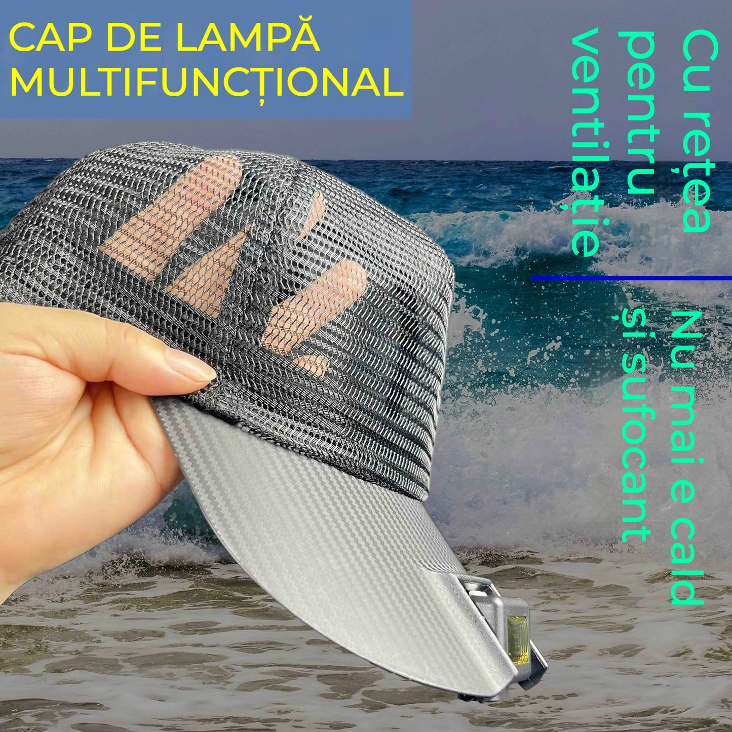 🧢🌙🔦Вграден интелигентен LED капак за лампа, външна нощна светлина за риболов, лесна за зареждане и дълъг живот на батерията