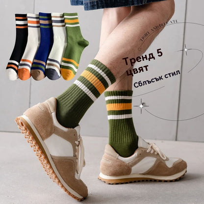 🧦🧦【Купете 5, вземете 5 безплатно】Мъжки топли дезодорантни чорапи, абсорбиращи потта