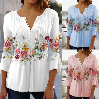 [S-5XL] Modny damski T-shirt z dekoltem w kształcie litery V