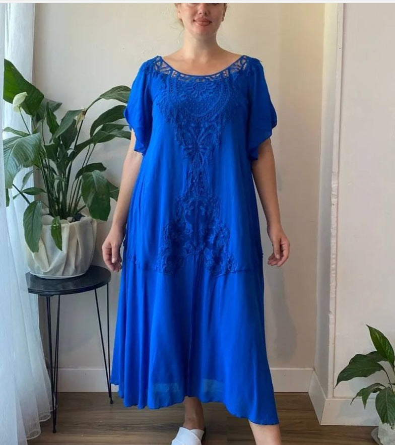 👗💃【S-5XL】2025 Нова широка дамска рокля с голям размер