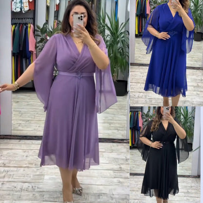 👗💥【S-5XL】Нова модна рокля, класически дизайн, елегантна и семпла【Гореща разпродажба】
