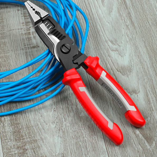 Многофункционална електротехническа ножица с остър връх