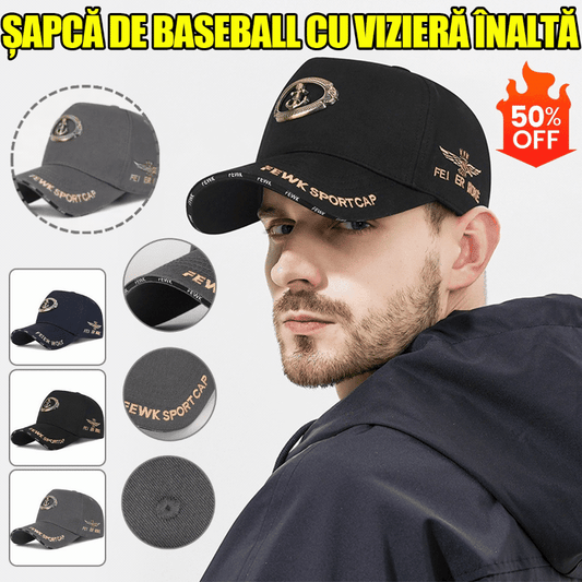 30% ОТСТЪПКА🧢☀️🔥Купете 1, вземете 2 безплатно🔥Оригинална бейзболна шапка с метално лого на Anchor, петпанелен слънчев капак, висока подметка