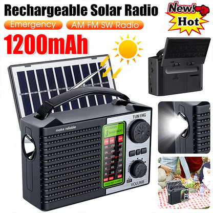 💥🏕️【Горещи продажби】Многофункционално преносимо радио, AM радио, Bluetooth твърда карта, многозонов звук