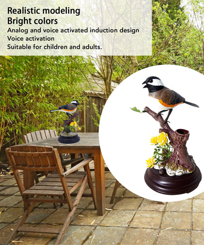 🦜🐦🐦【Скорошни горещи продажби】Креативни, сладки, гласово контролирани орнаменти с птици за декорация на настолния компютър.