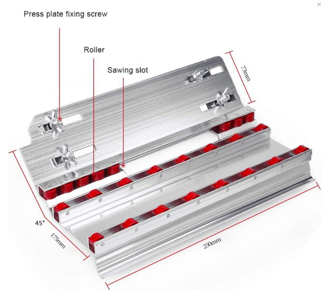 Скосяване на плочи на 45 градуса