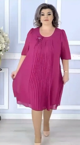 🥰💃【S-5XL】Нова пролетна рокля от висококачествен шифон за 2025 г., елегантна и темпераментна