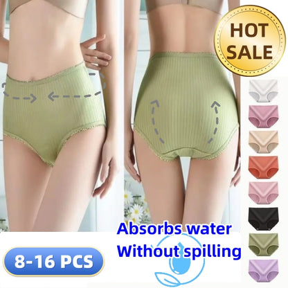 Damska wodoodporna, antybakteryjna bielizna z wysokim stanem