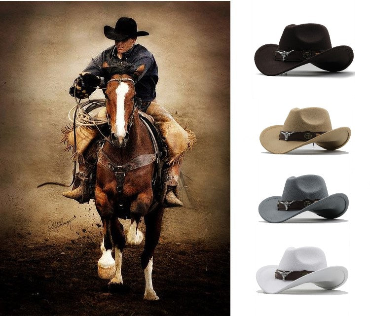 ☀️【50% отстъпка】Каубойски шапки в западен стил за мъже и жени, подходящи за пътуване на открито