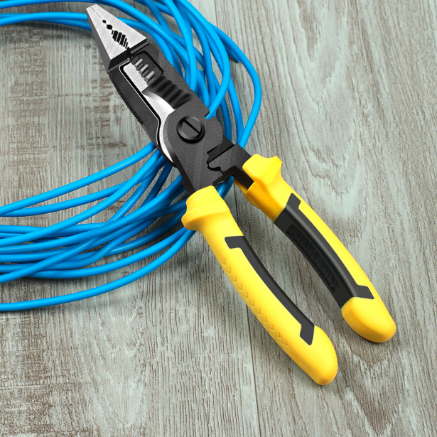 Многофункционална електротехническа ножица с остър връх