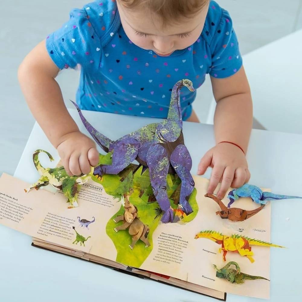 📕【Гореща разпродажба】📕 3DEncopediaПраисторическиДинозавриИзскачаща книга Енциклопедия на динозаврите