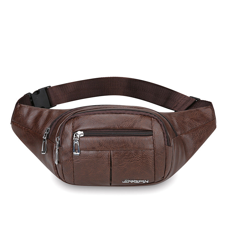 🖤🖤🖤Мъжка чанта за кръста от PU кожа, многофункционална, устойчива на износване, водоустойчива чанта за рамо, мъжка чанта за бизнес пътуване, ежедневна чанта, чанта за гърди с голям капацитет