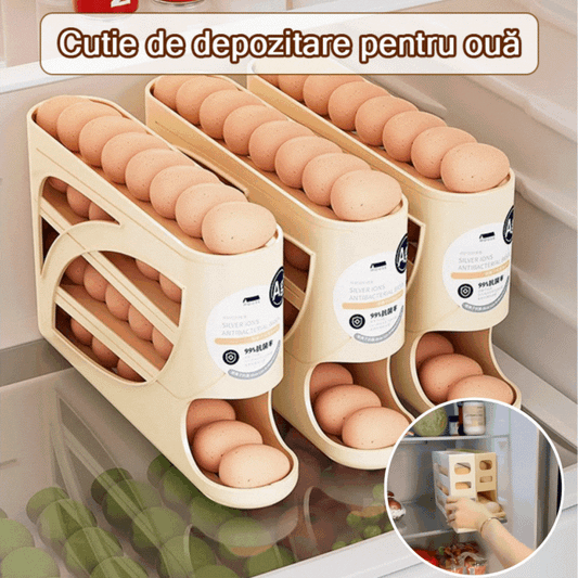 💥🥚🥚Плъзгаща се кутия за съхранение на яйца, подходяща за храна