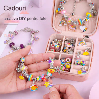 Комплект гривни с анимационни герои за деца, креативни ръчно изработени аксесоари