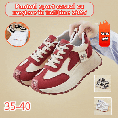 [Cumpără o pereche, primești o pereche gratis]👟👟👟 Pantofi sport casual noi pentru creșterea în înălțime 2025