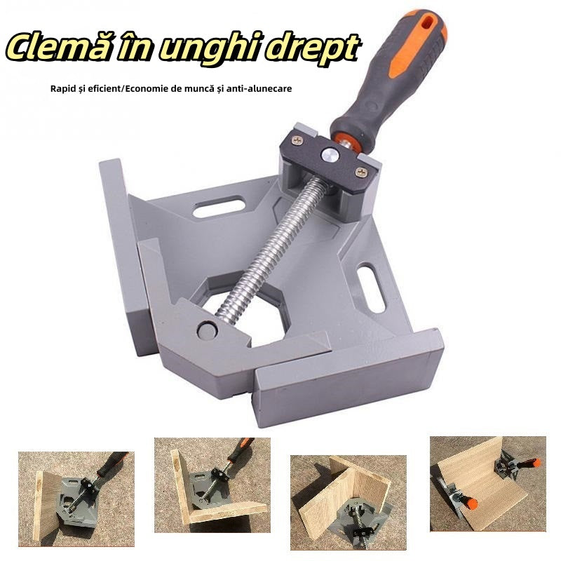⚒️Едноръкохваткова 90-градусова PP плюс въглеродна стомана, правоъгълна скоба за дървообработване