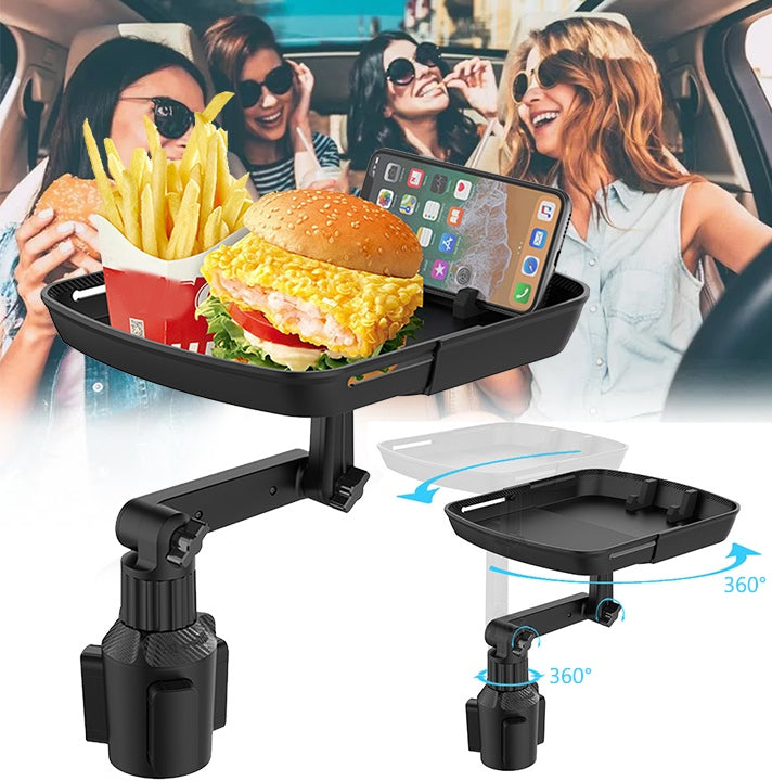 Преносима тава за храна за кола (прибираща се)