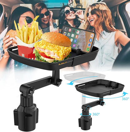 Преносима тава за храна за кола (прибираща се)