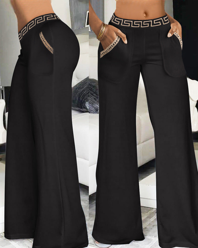 Najnowsze spodnie z szerokimi nogawkami i spodnie do jogi 2025