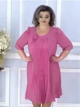 🥰💃【S-5XL】Нова пролетна рокля от висококачествен шифон за 2025 г., елегантна и темпераментна