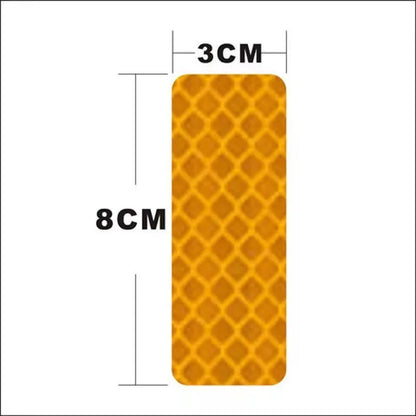 [100 броя] Флуоресцентни светлоотразителни стикери --- за велосипеди, автомобили, мотоциклети