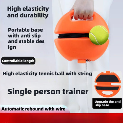 👍🎾🎾Професионален тенис корд с отскок на въжето, висока еластичност и издръжливост, единично фиксирано устройство за тренировки