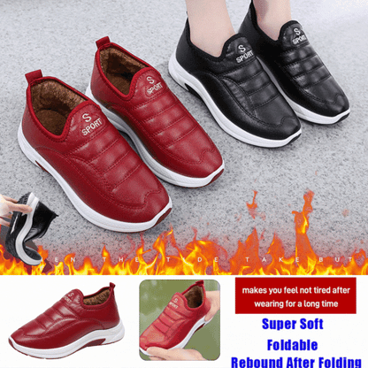 👢💗【35-41】Нов стил, ръчно изработени дамски памучни ботуши от естествена кожа с мека подметка против плъзгане