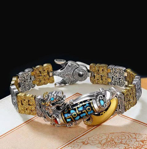 Nouă ochi dzi margele brățară brățară curajos bărbați tranzit retro personalitate maree