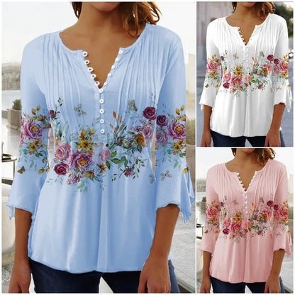 [S-5XL] Modny damski T-shirt z dekoltem w kształcie litery V