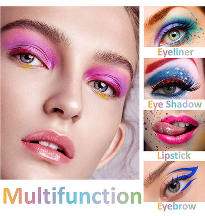 16 цвята хайлайтър молив за сенки за очи водоустойчив блясък молив за сенки за очи