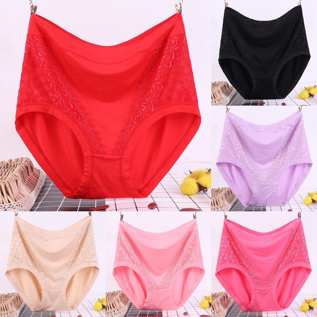 🔥🩲【Купете 6, вземете 6 безплатно】(6/12 броя) 50% ОТСТЪПКА - Антибактериални панталони за отслабване с висока талия