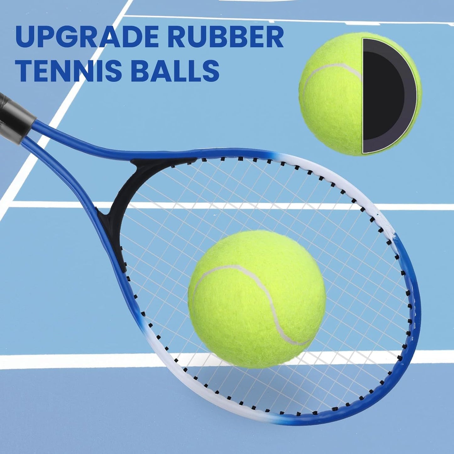 👍🎾🎾Професионален тенис корд с отскок на въжето, висока еластичност и издръжливост, единично фиксирано устройство за тренировки