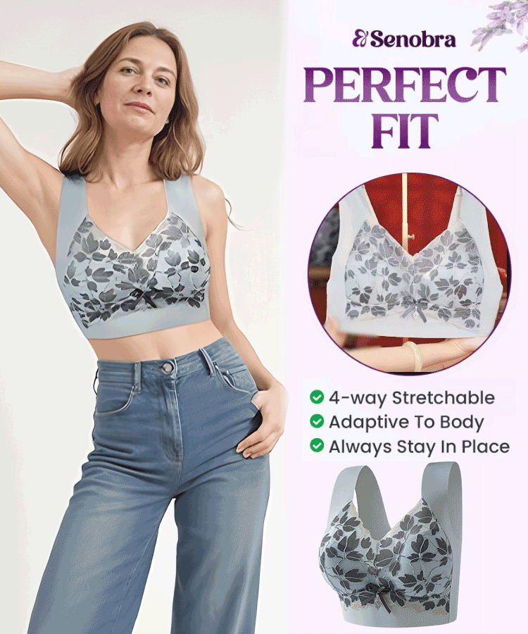 💌🌈【3 броя】【M-4XL】Голям размер дантелен сутиен без банели, луксозен, красив, секси сутиен с закопчаване на гърба