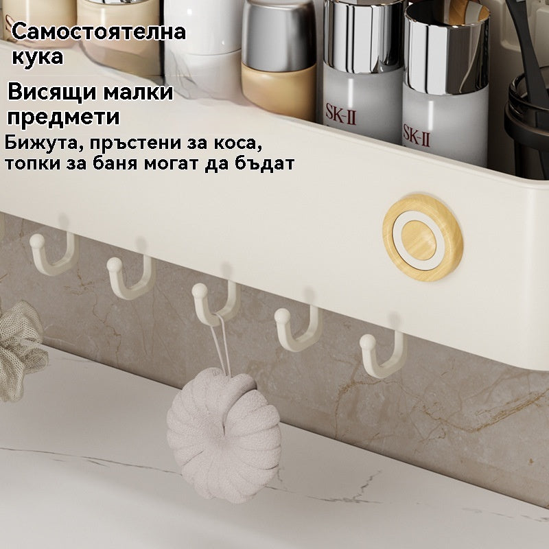 Стойка за съхранение на вендузи за баня без перфоратор