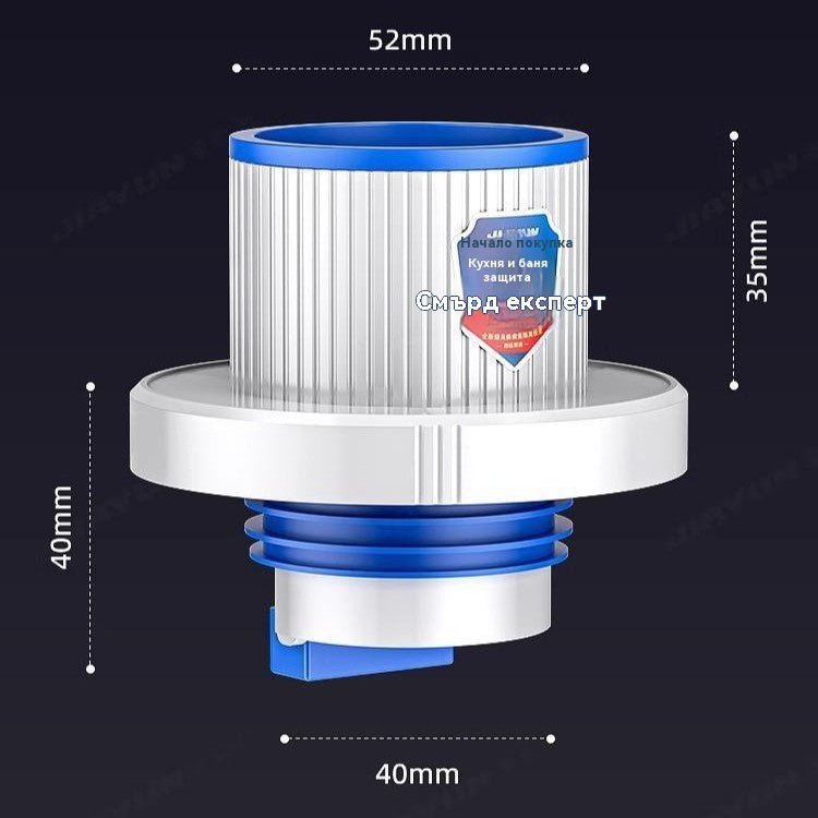 Уплътнителна капачка, устойчива на миризми, за канализационна тръба, уплътнителен пръстен и капак за кухненска пералня, 5075 универсална.