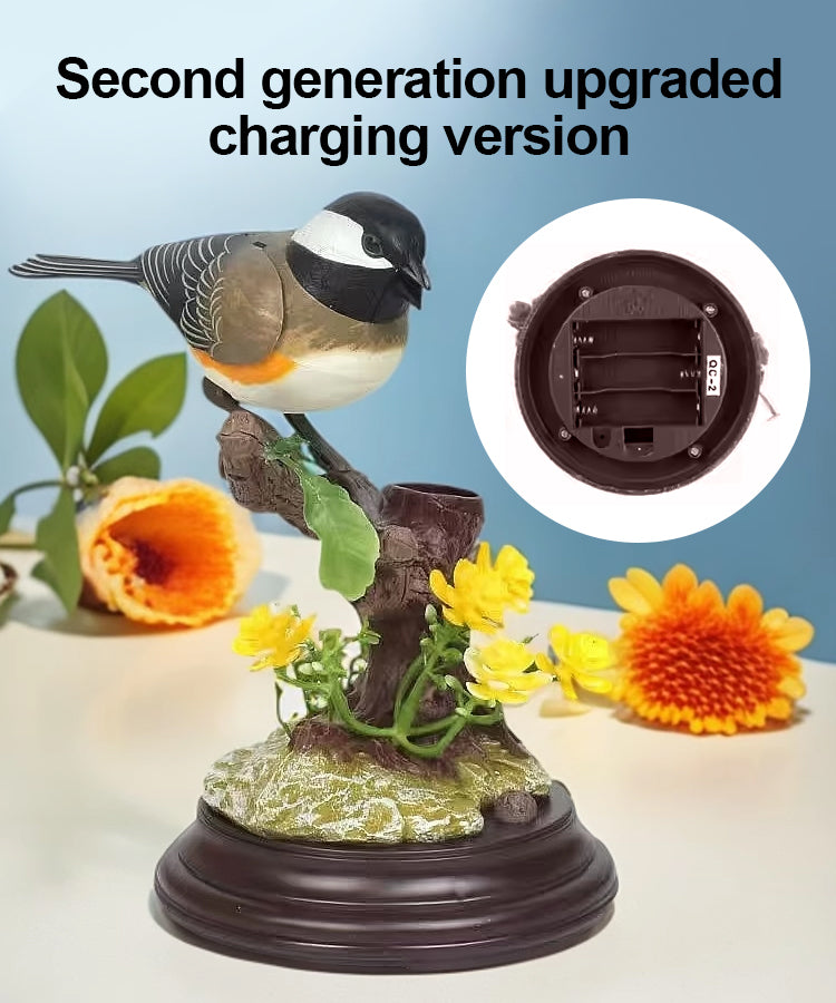 🦜🐦🐦【Скорошни горещи продажби】Креативни, сладки, гласово контролирани орнаменти с птици за декорация на настолния компютър.