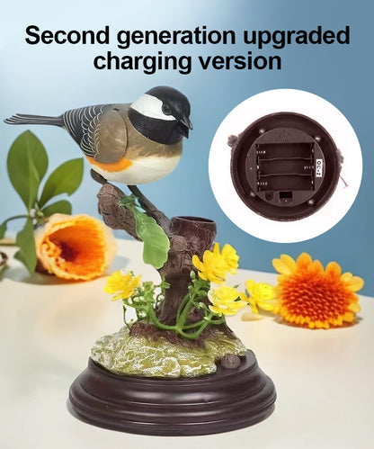 🦜🐦🐦【Скорошни горещи продажби】Креативни, сладки, гласово контролирани орнаменти с птици за декорация на настолния компютър.