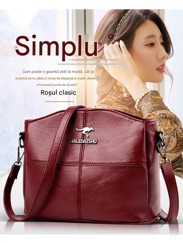 🔥👜👜 Нова чанта за през рамо, изработена от естествена кожа, ръчно изработена в ретро стил, модерна и многофункционална.