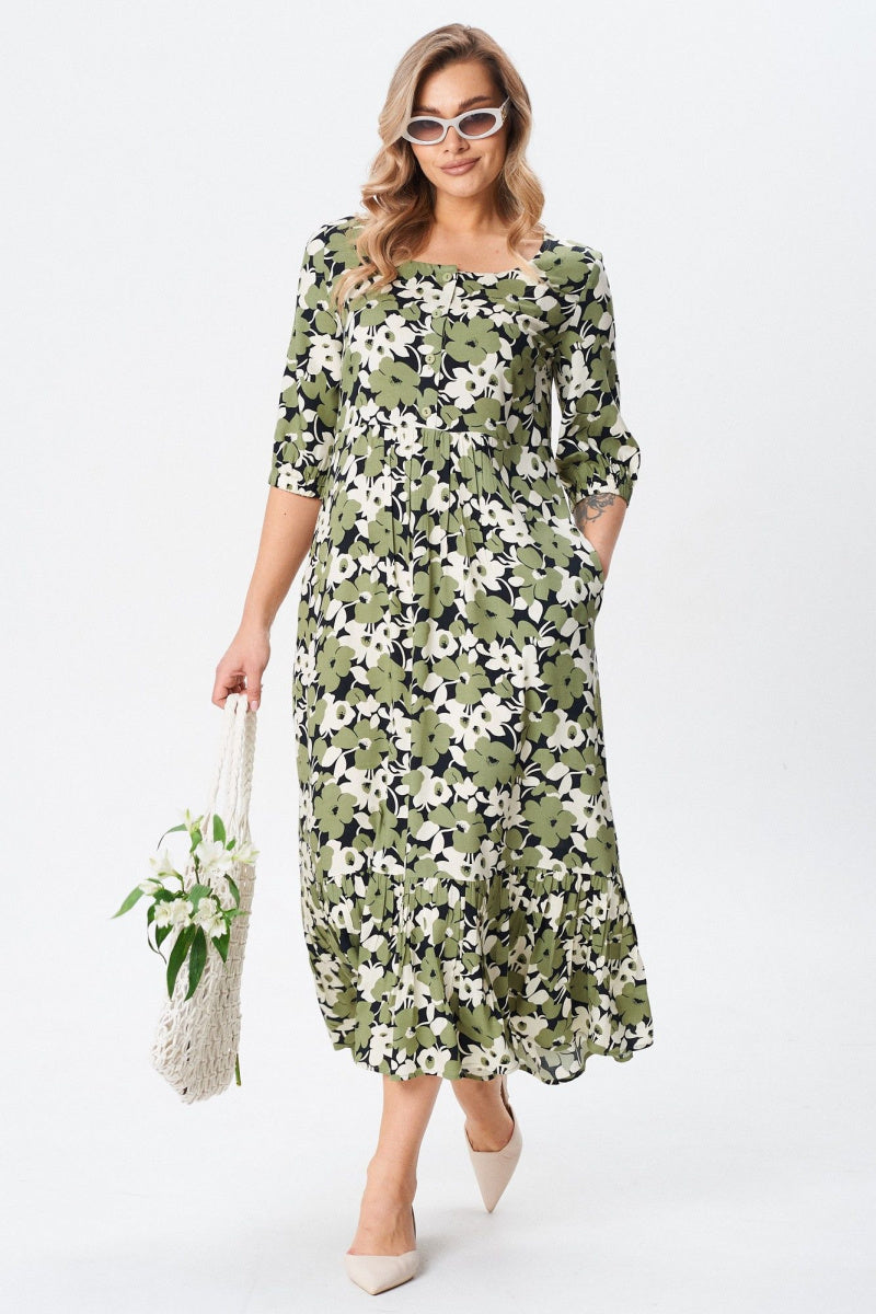 [S-5XL] Рокля от памук с широки крачоли | Удобна, ефирна, перфектна за лятото