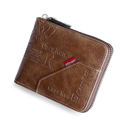 Супер отстъпка 🔥 Мъжки портфейл с цип в ретро стил