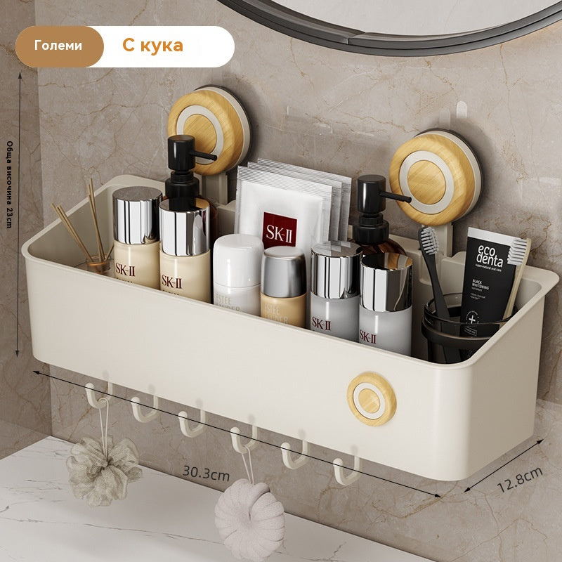 Стойка за съхранение на вендузи за баня без перфоратор