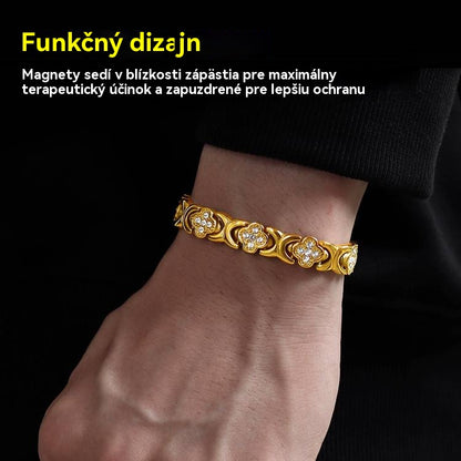 Магнитна гривна Clover Diamond - Открийте тайната си за облекчаване на стреса, магнитно подобряване на благосъстоянието