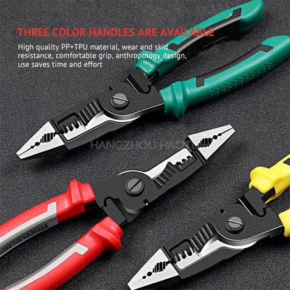 Многофункционална електротехническа ножица с остър връх