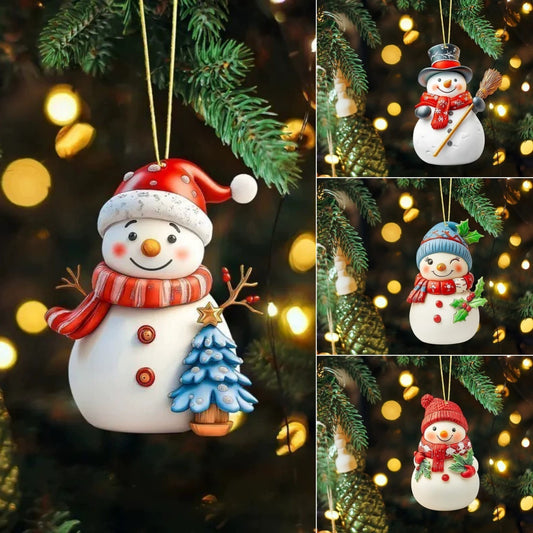 🎄🎅⛄【Купете 12, вземете 12 безплатно】Сладка коледна украса „Снежен човек“