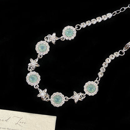 🔥🎁【Най-продаван артикул】💎Нова гривна от сребро 925 с цирконий