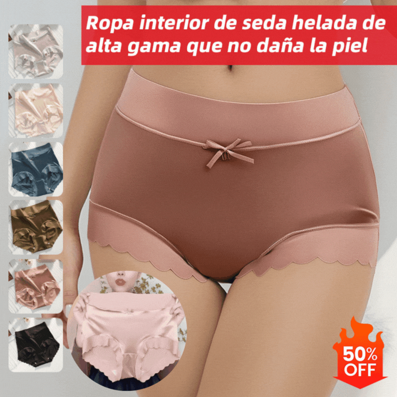 🤩🔥【Купете 3, вземете 3 безплатно】Висококачествено бельо от ледена коприна, нежно към кожата